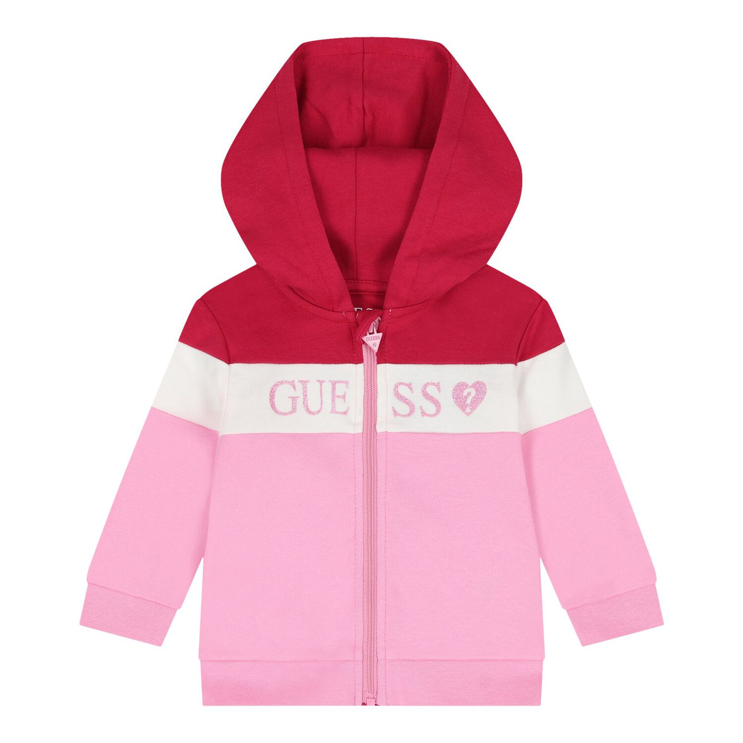 Baby Girls Pink Logo Tracksuit Set, 1, hi-res