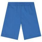 Boys Blue Logo Shorts, 1, hi-res