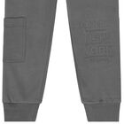 Boys Grey Logo Cargo Style Joggers, 1, hi-res