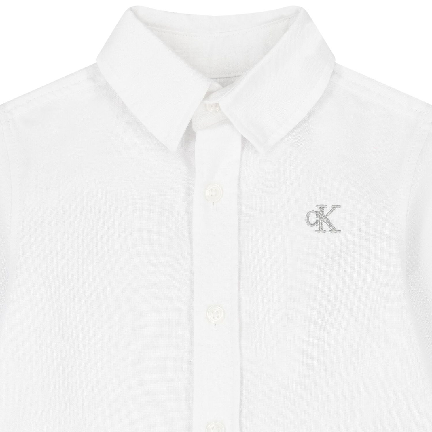 Younger Boys White Logo Shirt, 1, hi-res image number null