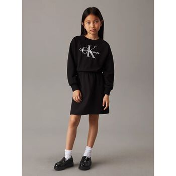 Girls Black Logo Dress