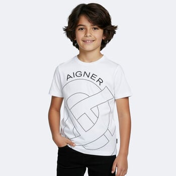 Boys White Logo T-Shirt