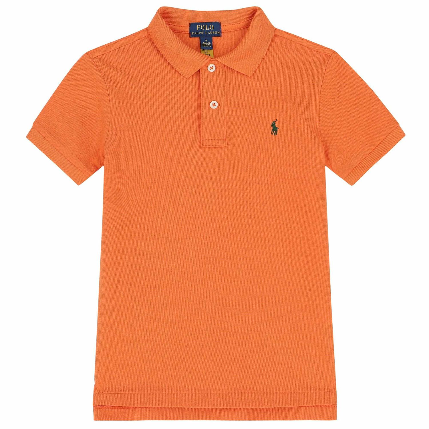 Boys Orange Logo Polo Shirt, 1, hi-res image number null