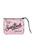 Girls Pink & Navy Blue Aline Logo Pouch ( 15cm), 1, hi-res