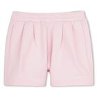 Girls Pink Logo Shorts, 1, hi-res