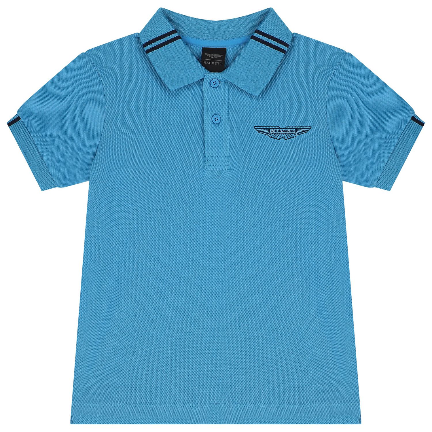 Boys Blue Logo Polo Shirt, 2, hi-res image number null