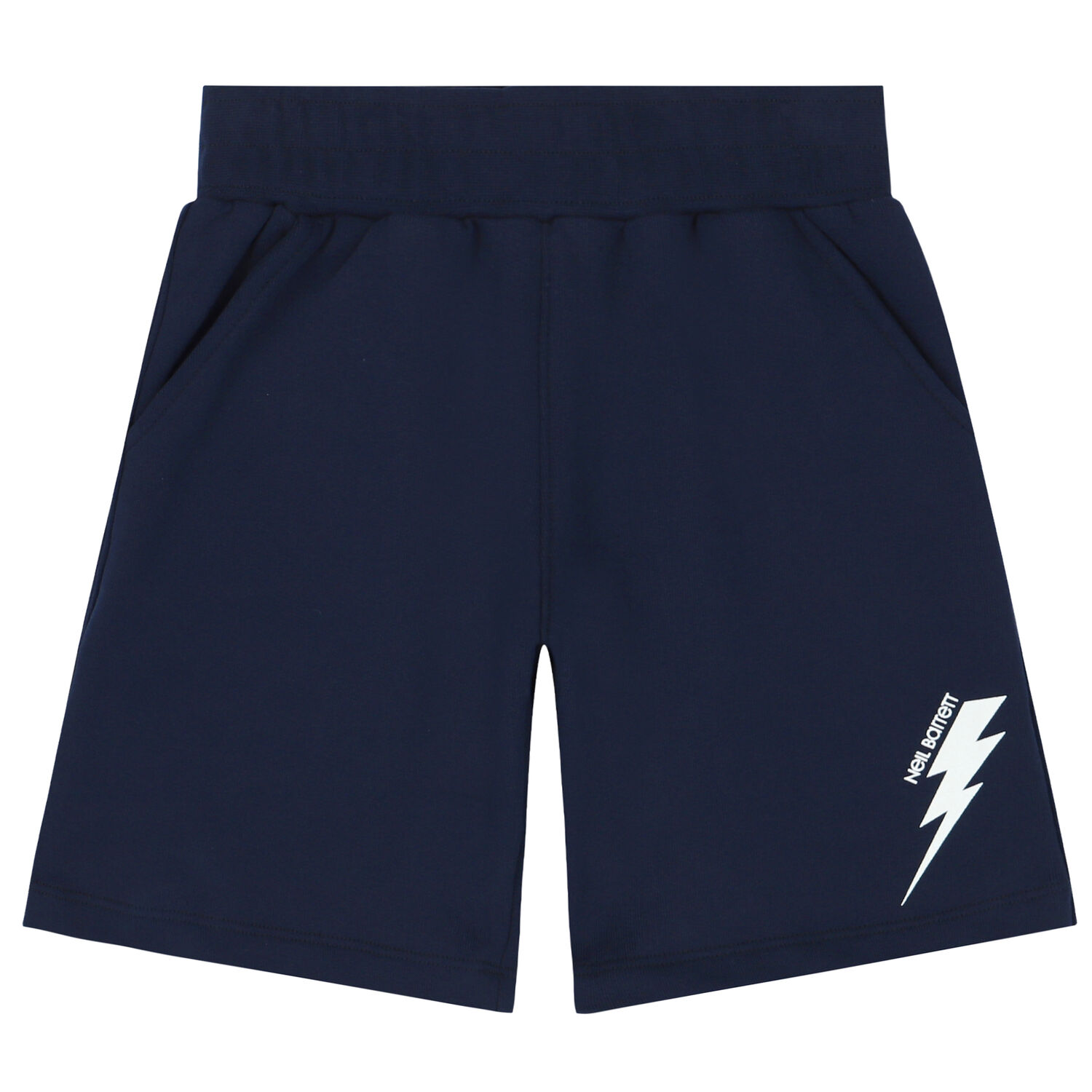 Boys Navy Thunderbolt Logo Shorts, 1, hi-res image number null