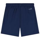 Boys Ivory & Navy Blue Marvel Shorts Set, 1, hi-res