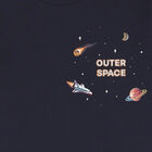 Boys Navy Space Long Sleeve Top, 1, hi-res
