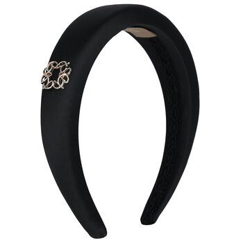 Girls Black Padded Headband