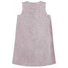 Girls Pink Glitter Bow Dress, 1, hi-res