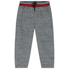 Younger Boys Red, Navy Blue & Grey 3 Piece Tracksuit, 1, hi-res