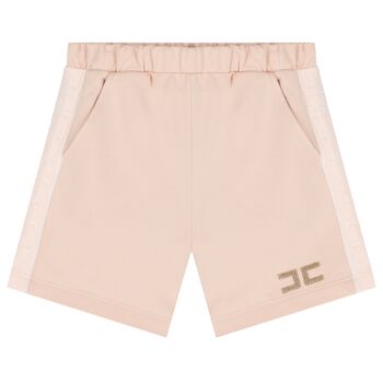 Girls Pink Logo Shorts 