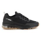Boys Mini Me Black Logo Trainers, 1, hi-res