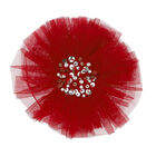 Girls Red Tulle Hairclip, 1, hi-res