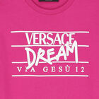 Girls Pink Logo T-Shirt, 3, hi-res