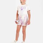 Girls Pink & White Iride Shorts, 1, hi-res