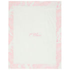 Pink & Ivory Geo Map Logo Baby Blanket, 4, hi-res