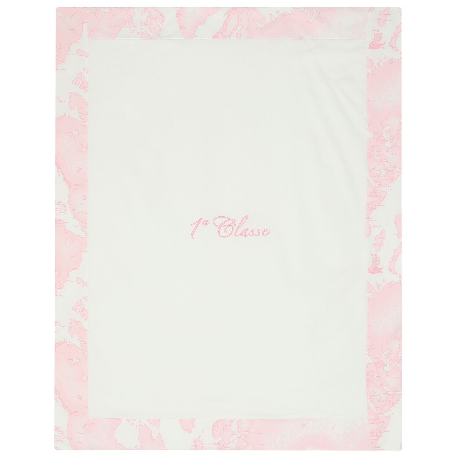 Pink & Ivory Geo Map Logo Baby Blanket, 4, hi-res image number null