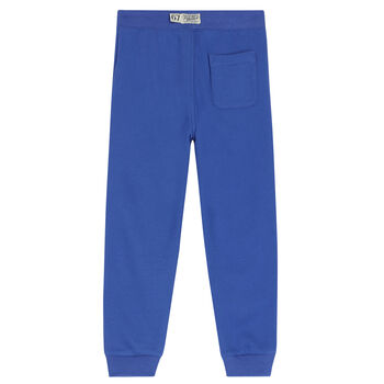 Boys Blue Logo Joggers