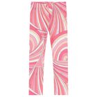 Girls Pink & Ivory Iride Leggings, 2, hi-res