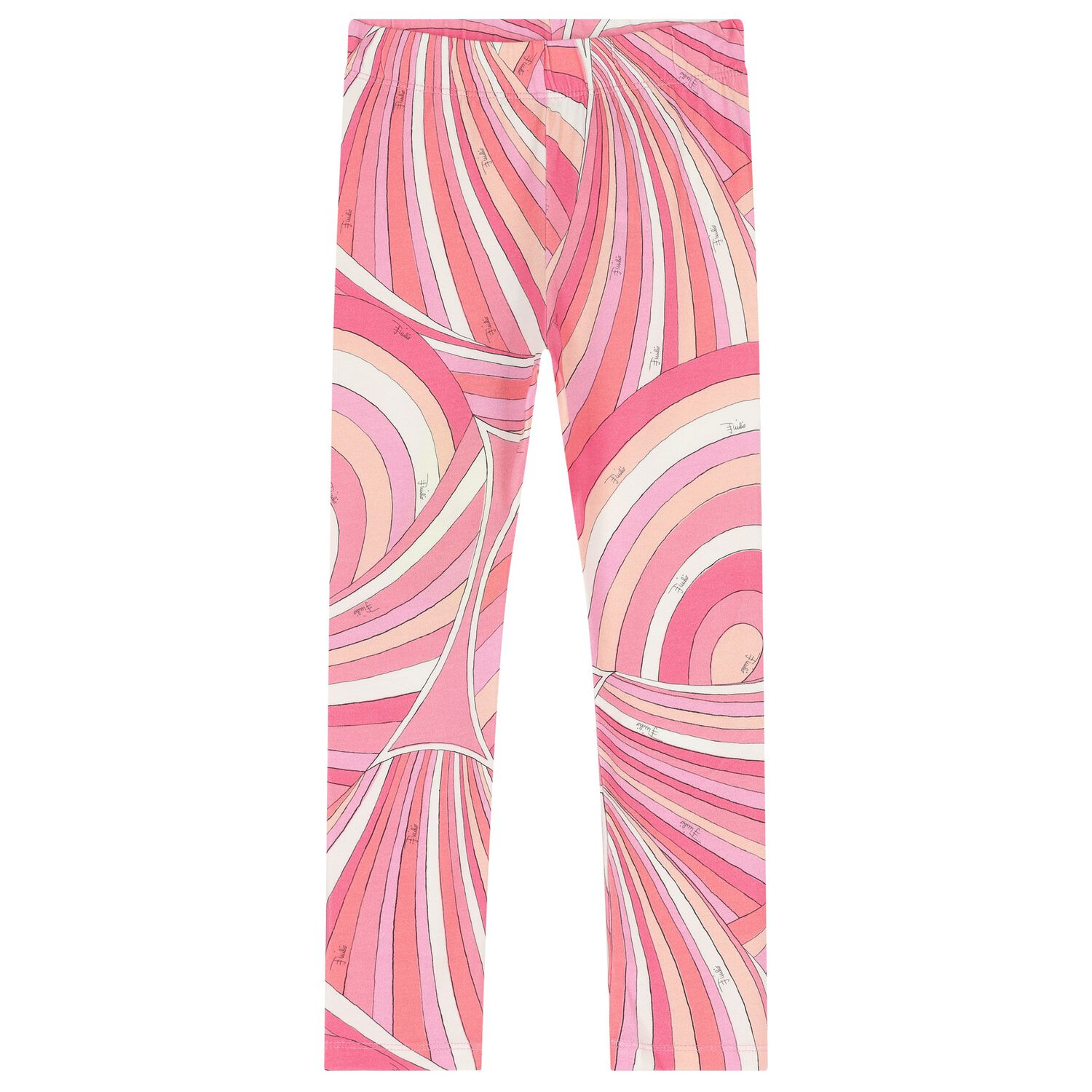 Girls Pink & Ivory Iride Leggings, 2, hi-res