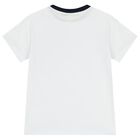 Boys White Logo T-Shirt, 2, hi-res