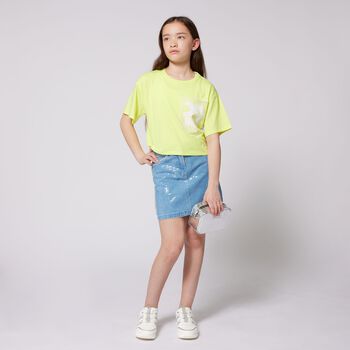 Girls Blue Denim Skirt