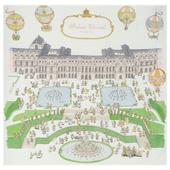 Ivory Versailles Swaddle Carré Baby Blanket