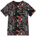 Boys Black Logo T-Shirt, 1, hi-res