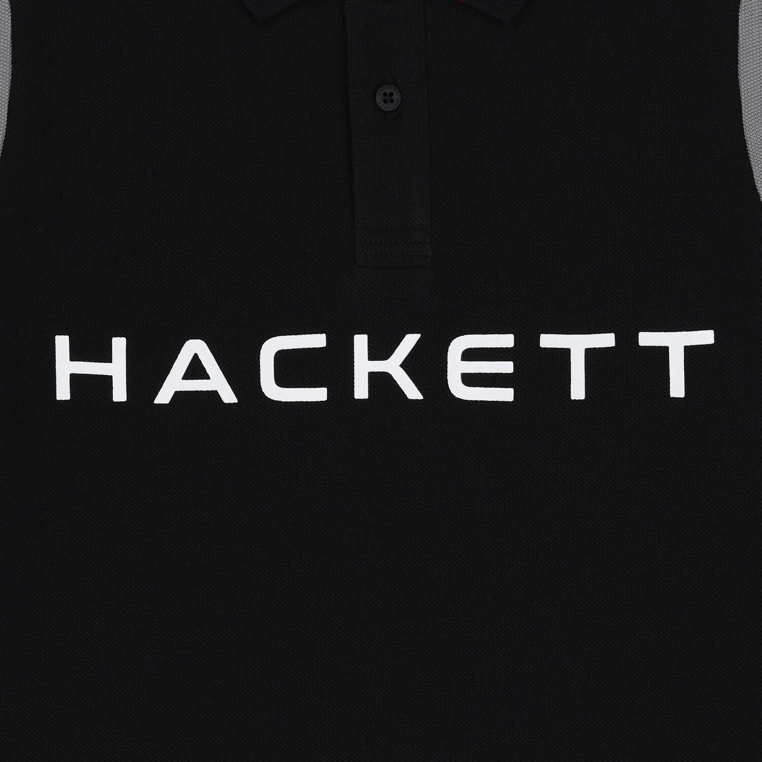 Boys Black & White Logo Polo Shirt, 3, hi-res image number null