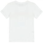 Girls White Logo T-Shirt, 1, hi-res