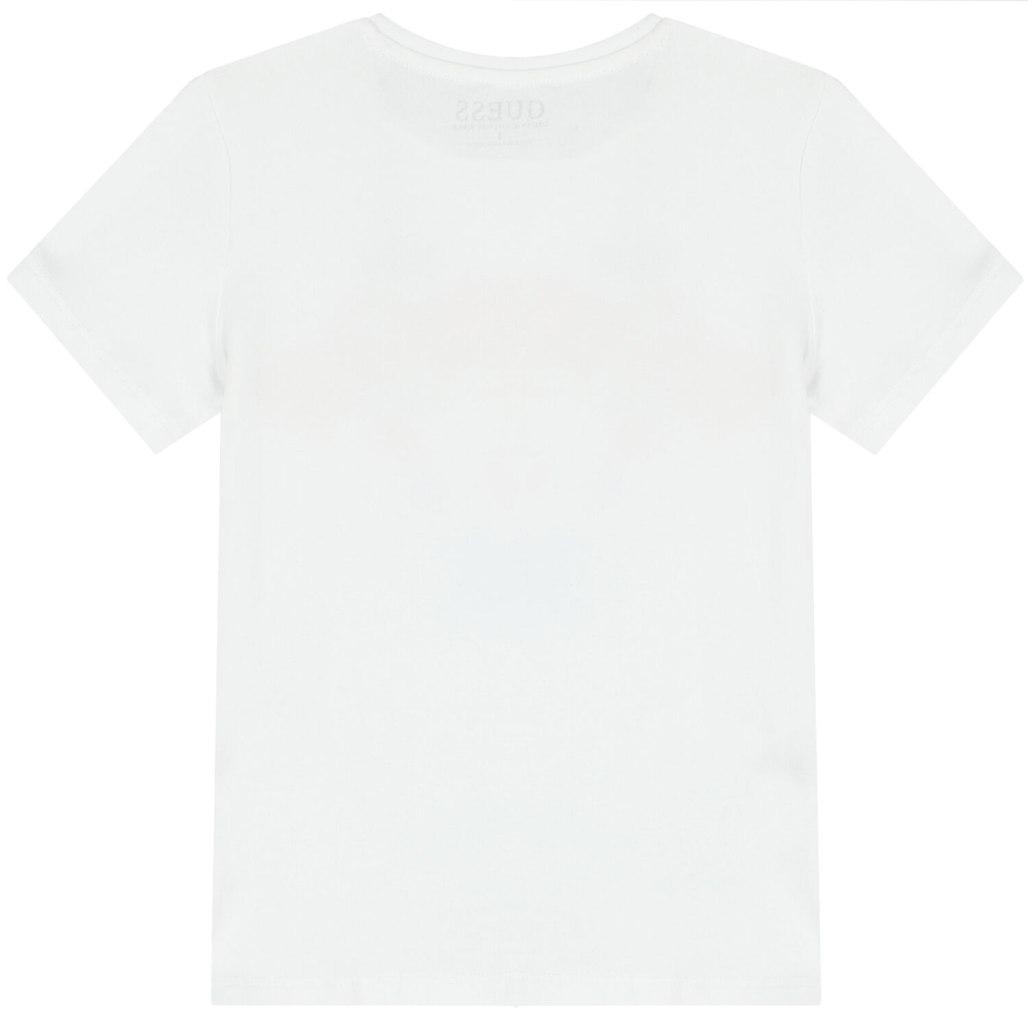 Girls White Logo T-Shirt, 1, hi-res