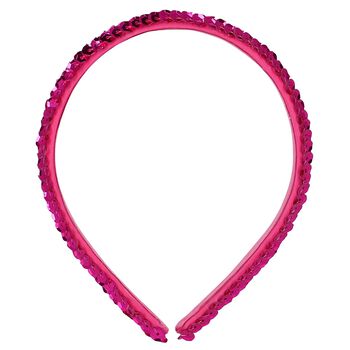 Girls Pink Embellished Headband