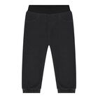 Baby Boys Orange & Black Tracksuit, 1, hi-res