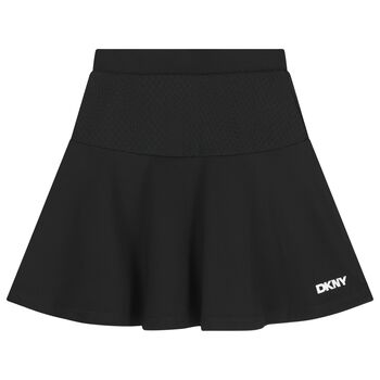 Girls Black Logo Skirt