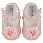 Baby Girls Pink Flower Pre Walker Shoes, 2, hi-res