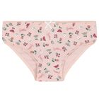 Girls Pink & White Briefs (4 Pack), 1, hi-res