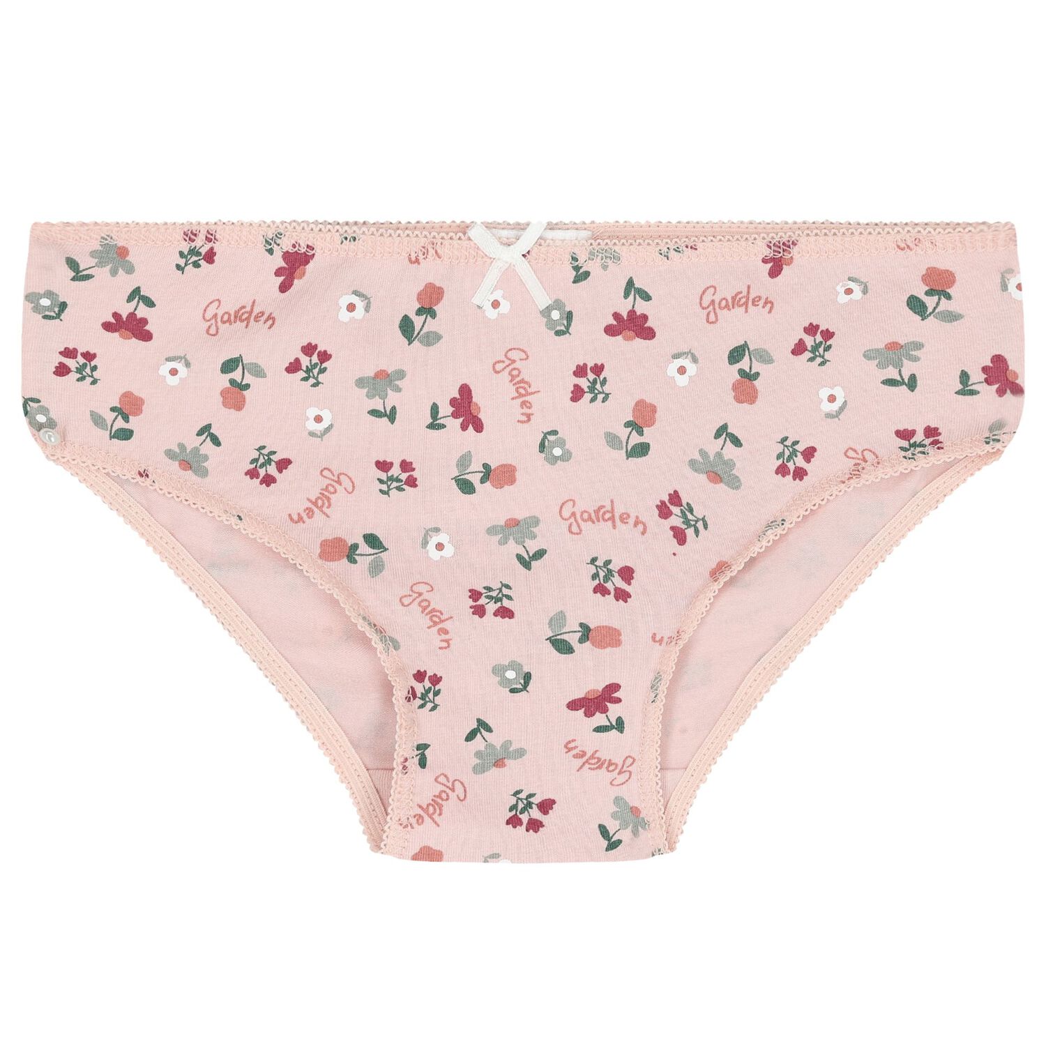 Girls Pink & White Briefs (4 Pack), 1, hi-res image number null