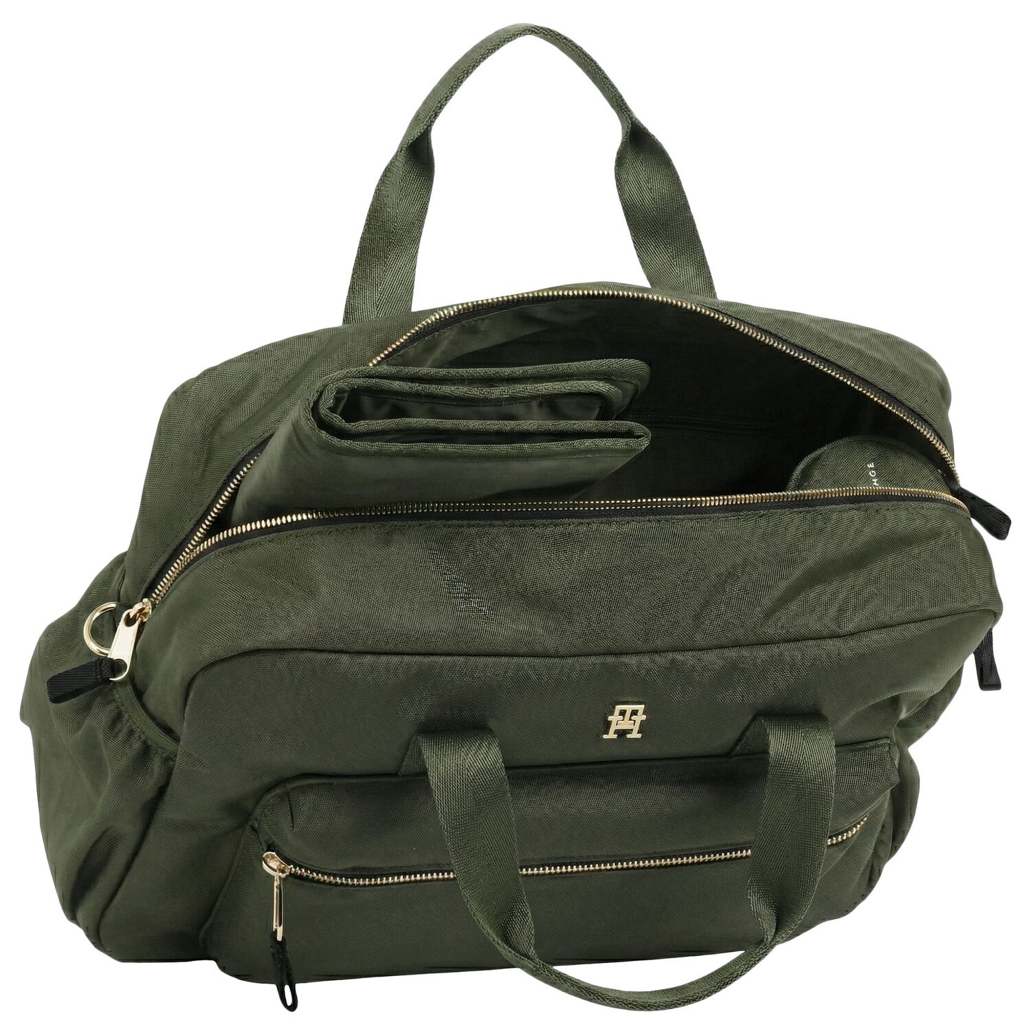 Olive Green Logo Baby Changing Bag, 4, hi-res