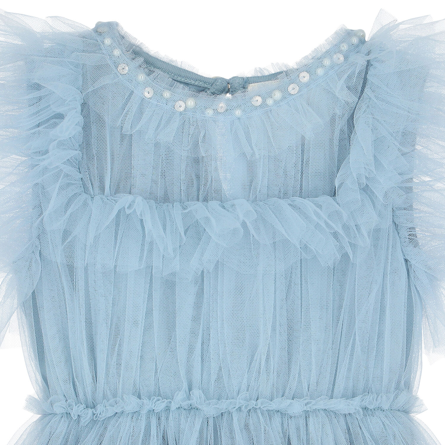 Baby Girls Blue Tulle Dress Set, 1, hi-res