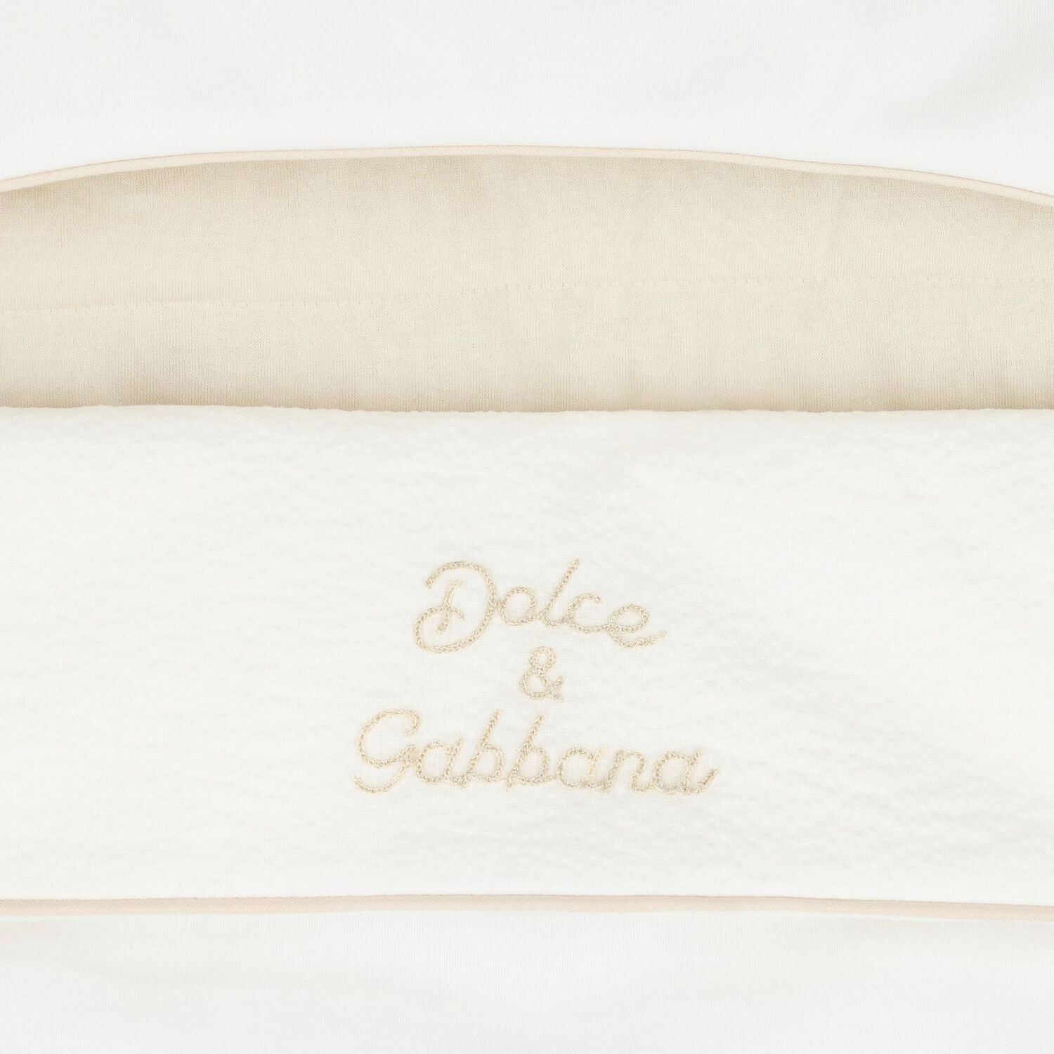 White & Beige Logo Baby Nest, 1, hi-res