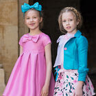 Girls Turquoise Bow Headband, 5, hi-res