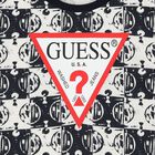 Boys Navy Blue & Ivory Logo T-Shirt, 4, hi-res