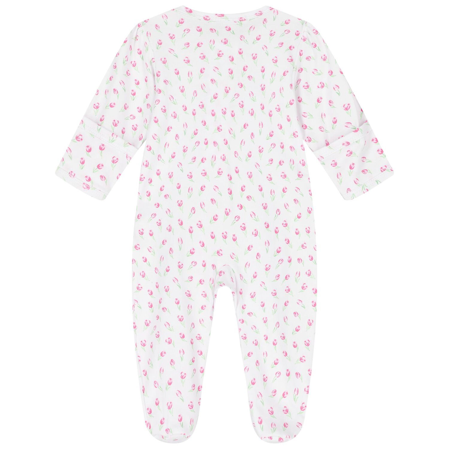 Baby Girls White Tulip Blossoms Babygrow, 2, hi-res