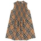 Girls Beige Check Dress, 1, hi-res