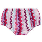 Younger Girls White, Purple & Pink Logo Zigzag Dress Set, 1, hi-res