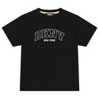 Boys Black Logo T-Shirt, 1, hi-res