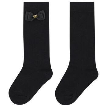 Girls Pink Monica Bow Socks
