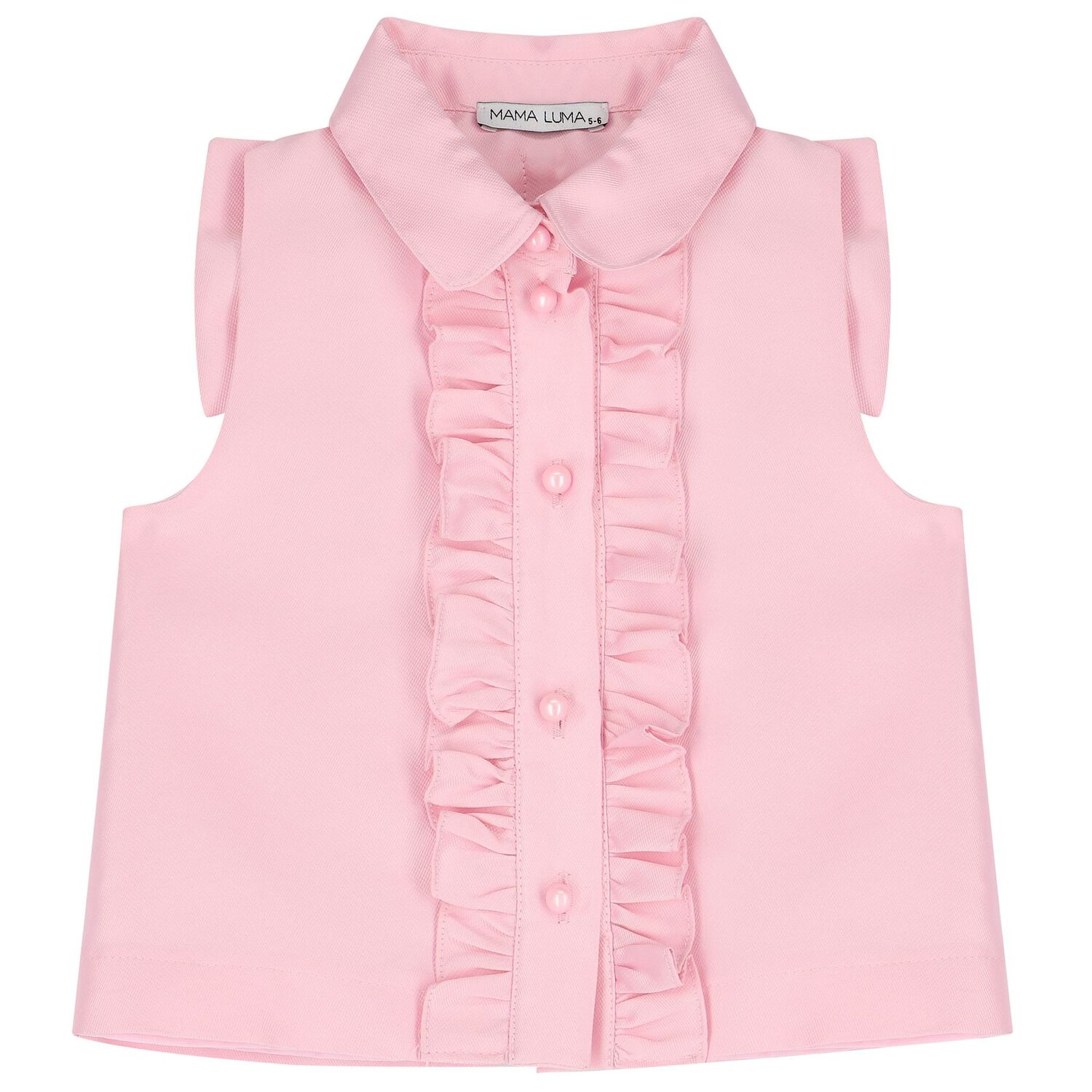 Girls Pink Ruffled Skirt Set, 2, hi-res image number null